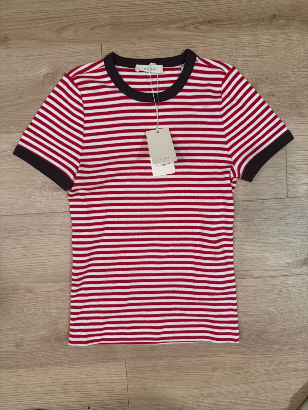 NWT Doen Vivi Tee in Rouje Nantucket